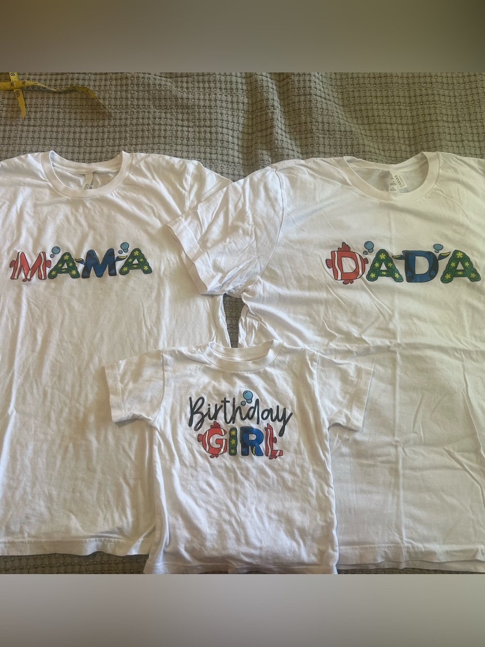 Matching Finding Dory / Finding Nemo Family Birthday Shirts